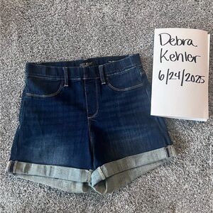Judy Blue Dark Indigo pull-on Jean Shorts